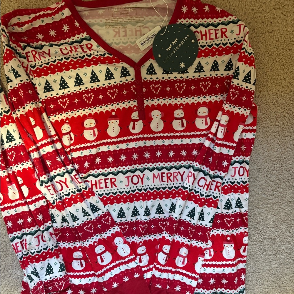 Little Sleepies NWT Festive Fair Isle Family Matching Pajamas - Picture 6 of 7